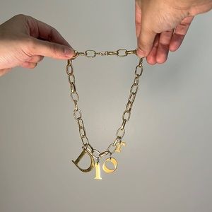 Authentic! Rework Dior Letter Necklace